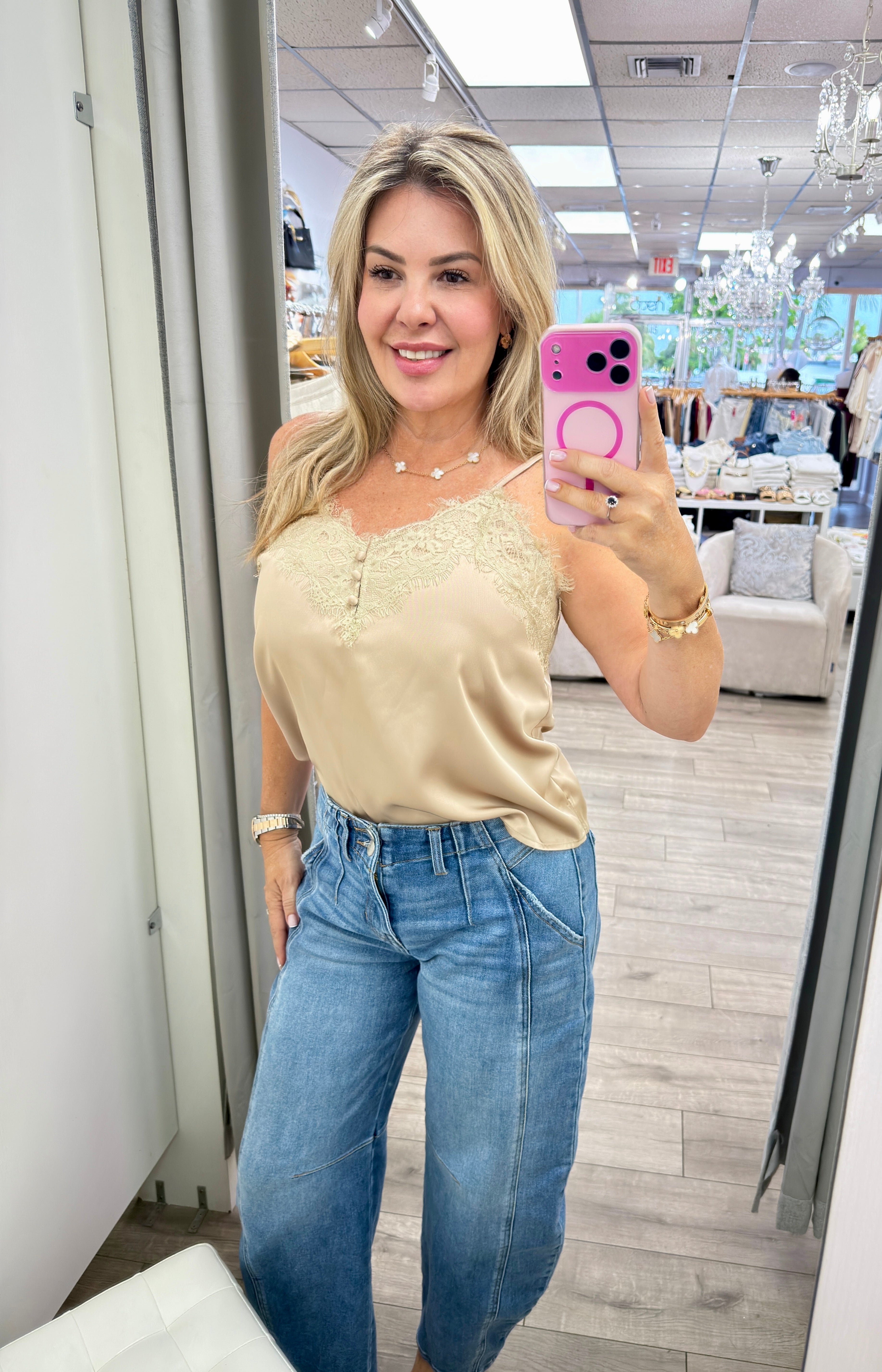 ELSIE - LACE TOP