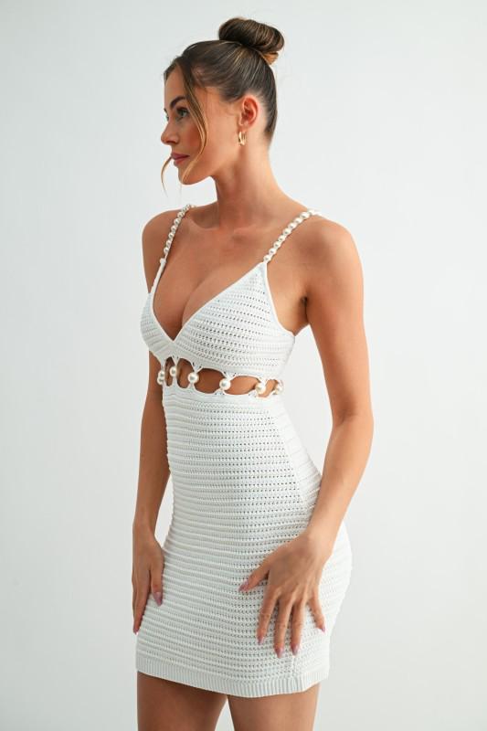 JADE - MINI CROCHET DRESS